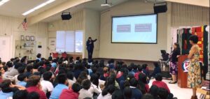 Stratford San Jose Middle School Hour of Code Week presentation